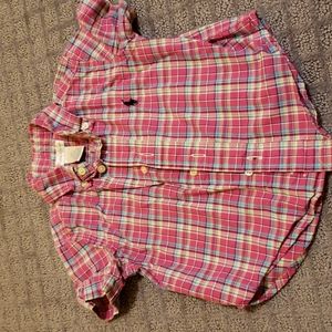 Pink checkered 12M shirt